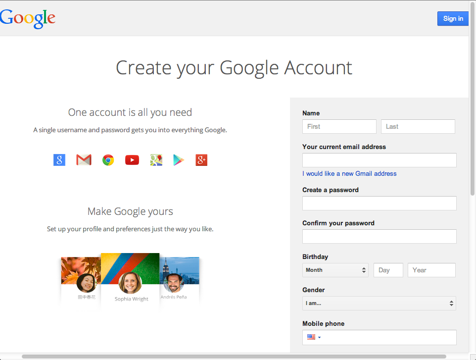 How to create a new Google ID | Kerika's Blog: Get on the same page!