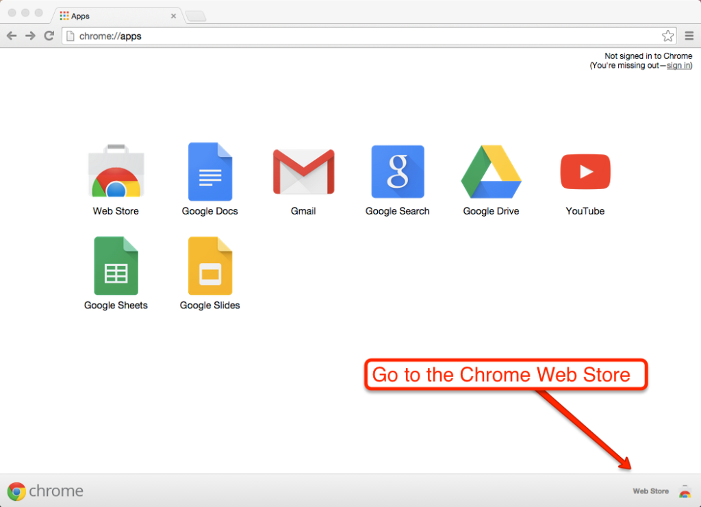 Go to Chrome Web Store