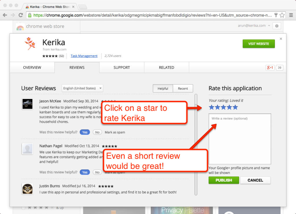 Rating Kerika